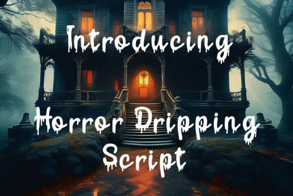 Horror Dripping Script Font - Featured Image