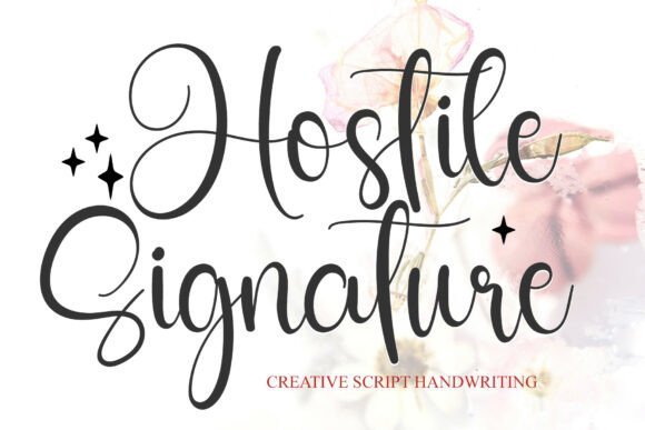 Hostile Signature Font - Featured Image