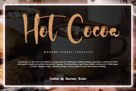 Hot Cocoa Font - Featured Image