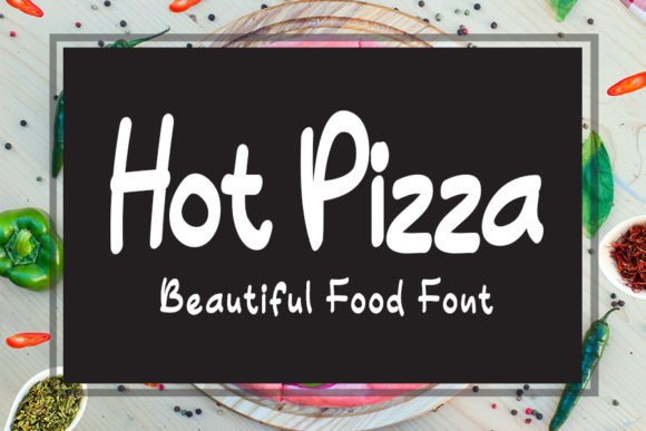 Hot Pizza Font - Featured Image