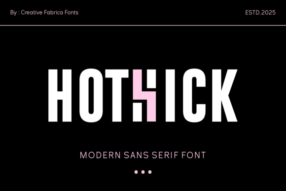 Hothick Font - Featured Image