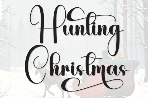 Hunting Christmas Font - Featured Image