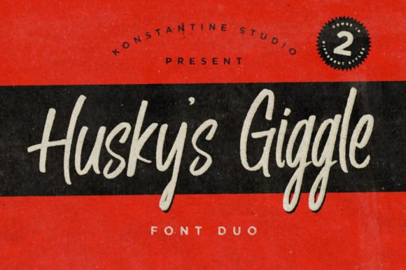Husky's Giggle Font - Featured Image
