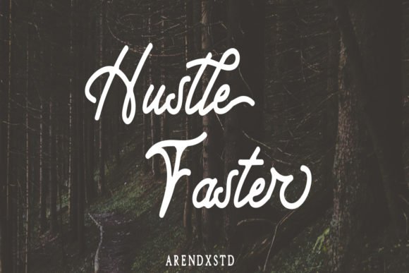 Hustle Faster Font - Featured Image