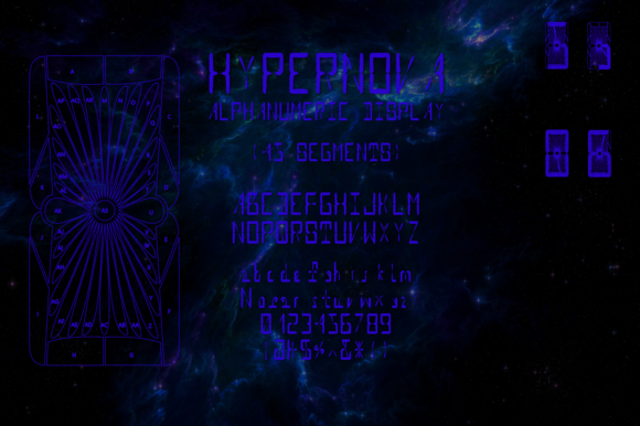 Hypernova Alphnum Font - Featured Image