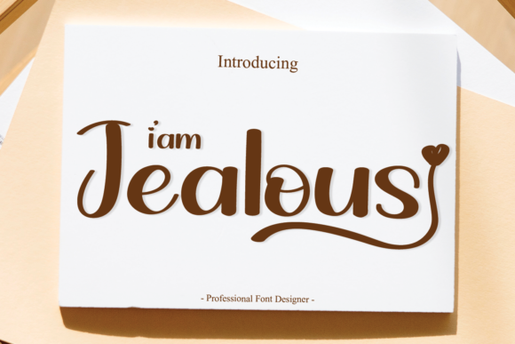 I Am Jealous Font - Featured Image