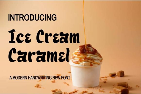 Ice Cream Caramel Font - Featured Image
