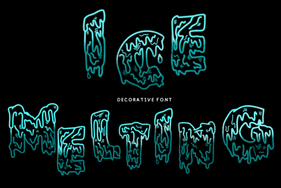 Ice Melting Font - Featured Image