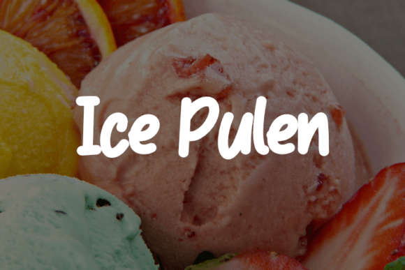 Ice Pulen Font - Featured Image