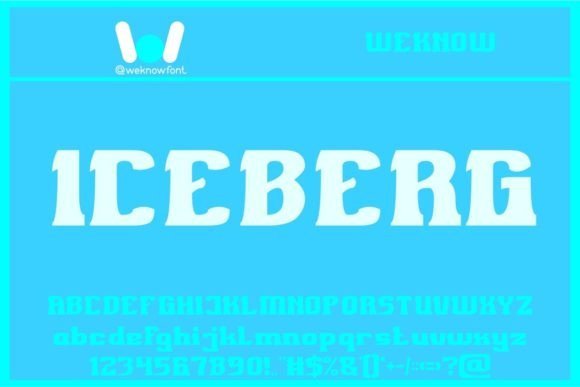 Iceberg Font - Featured Image