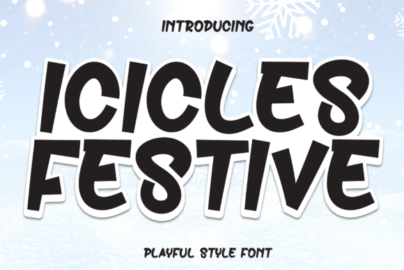 Icicles Festive Font - Featured Image
