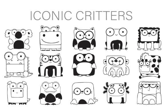 Iconic Critters Dingbats Font - Featured Image