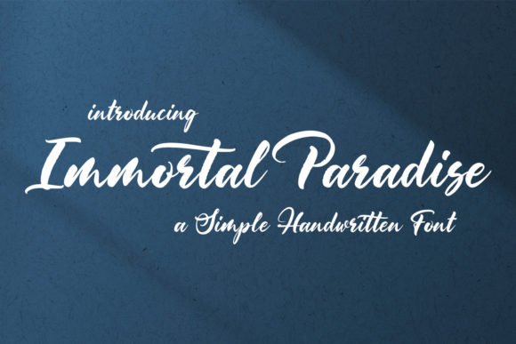 Immortal Paradise Font - Featured Image