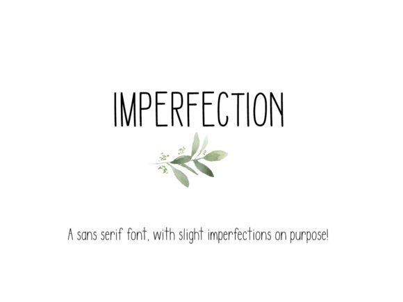 Imperfection Font - Featured Image