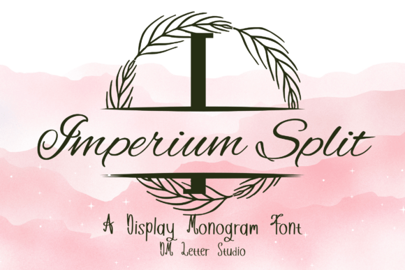Imperium Split Monogram Font - Featured Image