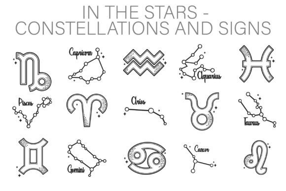 In the Stars Constellations Dingbats Font - Featured Image