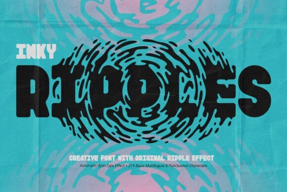 Inky Ripples Font - Featured Image
