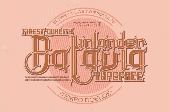 Inlander Batavia Font - Featured Image