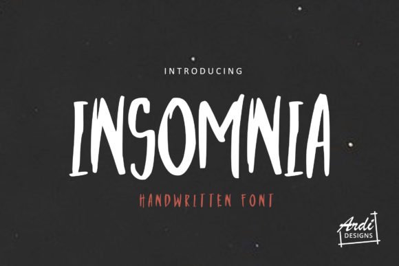 Insomnia Font - Featured Image