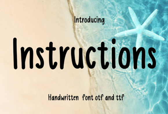 Instructions Font - Featured Image