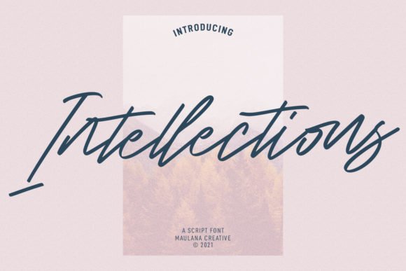 Intellections Script Font - Featured Image