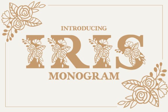 Iris Monogram Font - Featured Image