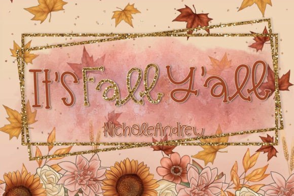 It's Fall Y'all Font - Featured Image