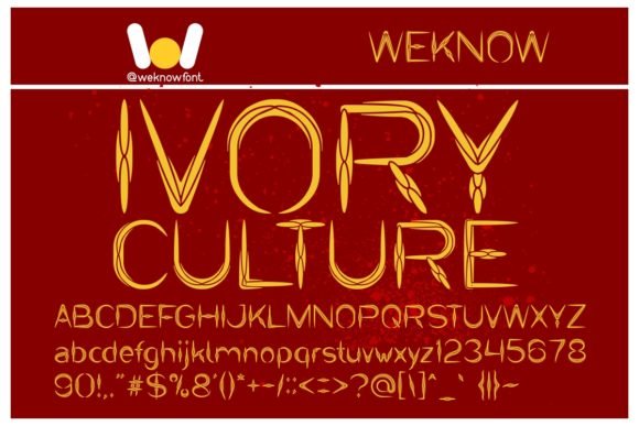 Ivory Culture Font - Featured Image