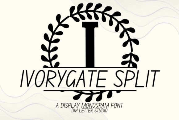 Ivorygate Split Monogram Font - Featured Image