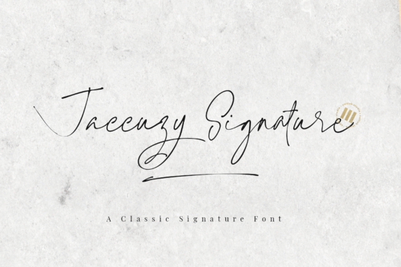 Jaccuzy Signature Font - Featured Image