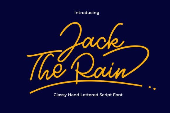 Jack the Rain Font - Featured Image
