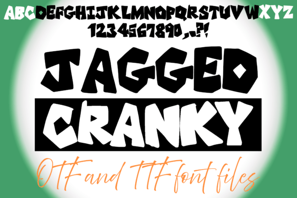 Jagged Cranky Font - Featured Image