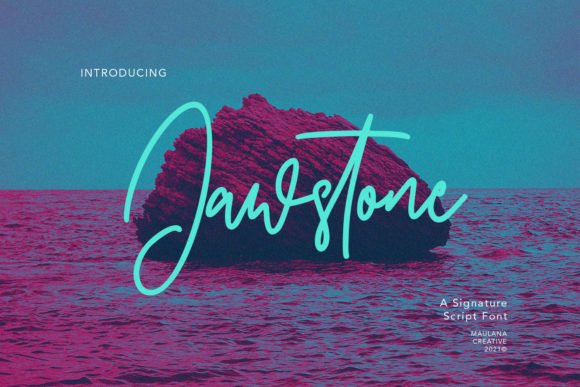 Jawstone Font - Featured Image