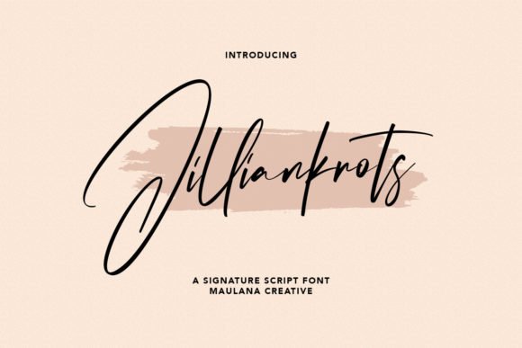 Jilliankrots Font - Featured Image