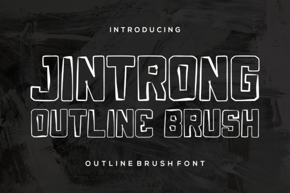Jintrong Outline Font - Featured Image