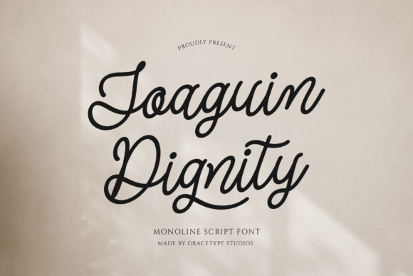 Joaguin Dignity Font - Featured Image
