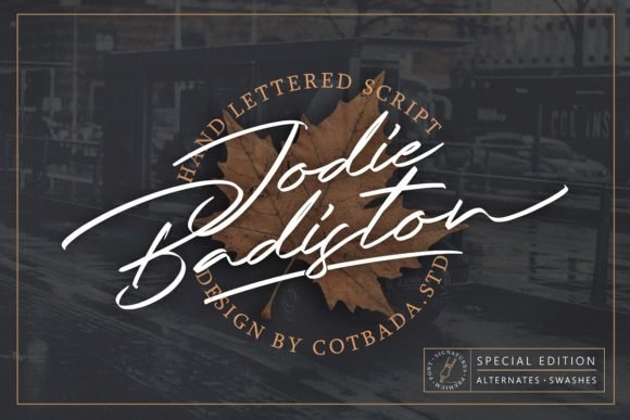 Jodie Badiston Font - Featured Image