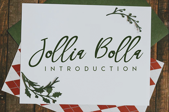 Jollia Bolla Font - Featured Image