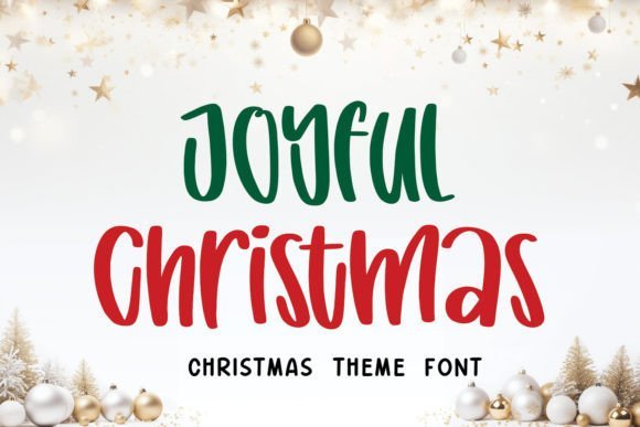 Joyful Christmas Font - Featured Image