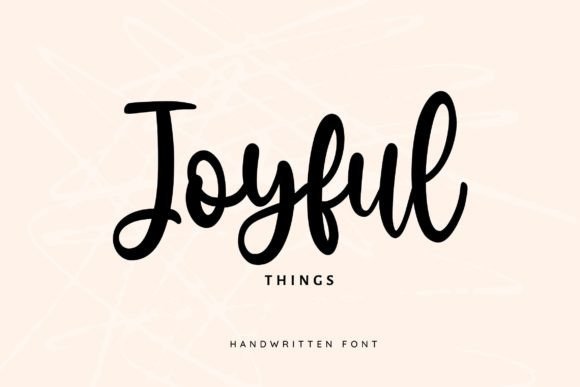 Joyful Things Font - Featured Image