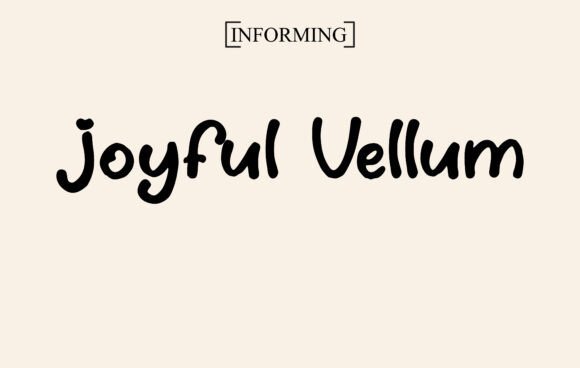 Joyful Vellum Font - Featured Image