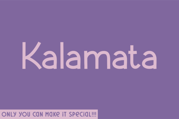 Kalamata Font - Featured Image