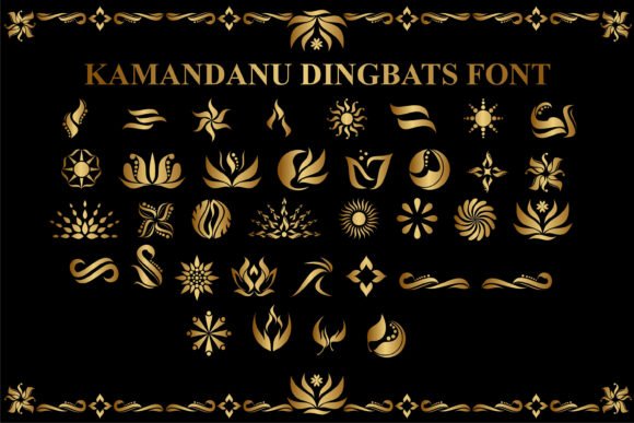 Kamandanu Dingbats Font - Featured Image