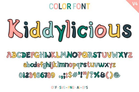 Kiddylicious V4 Font - Featured Image