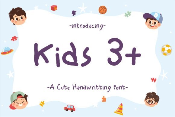 Kids 3+ Font - Featured Image