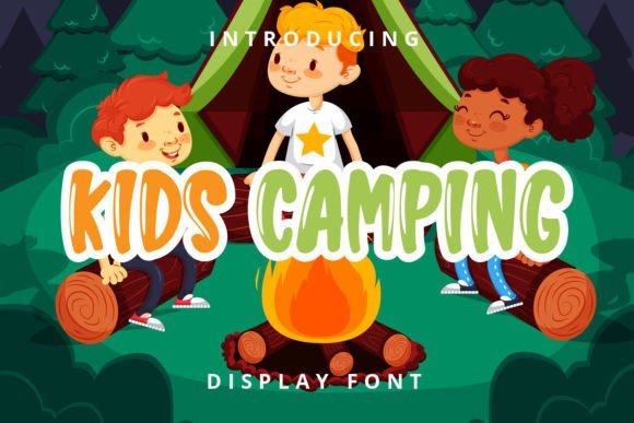 Kids Camping Font - Featured Image