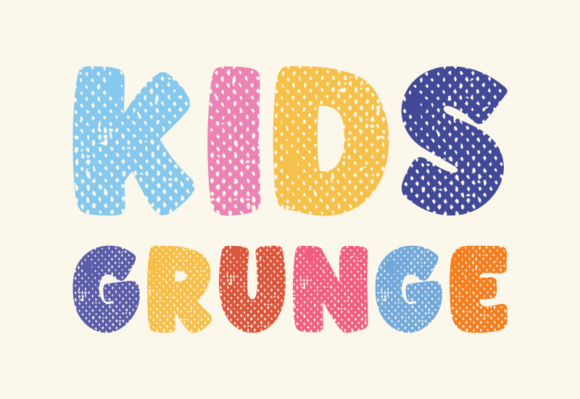 Kids Grunge Font - Featured Image
