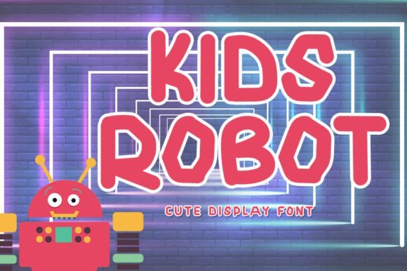 Kids Robot Font - Featured Image