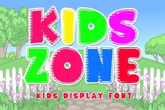 Kids Zone Font - Featured Image