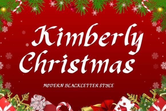 Kimberly Christmas Font - Featured Image